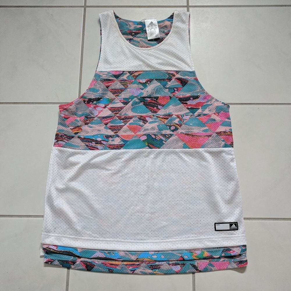 Patterned Reversible Basketball Tank - image 1